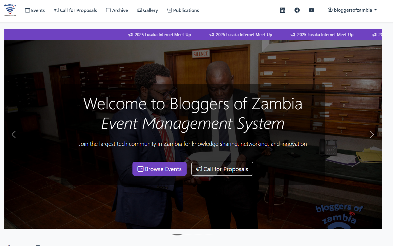 Bloggers of Zambia EMS